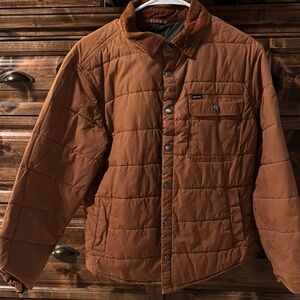 Brixton Brown Quilted Puffer Jacket